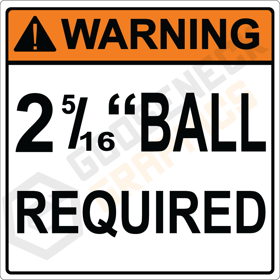 D-113 2 5/16' Ball Required<br />
