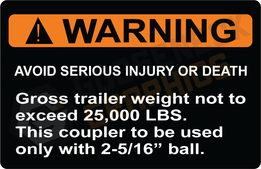 D-142 Gross Trailer Weight<br />
